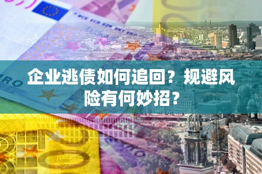 武汉企业逃债如何追回？规避风险有何妙招？