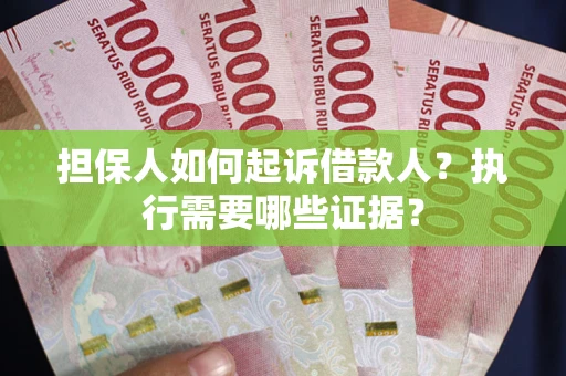 武汉担保人如何起诉借款人？执行需要哪些证据？