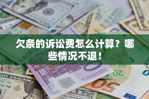 武汉欠条的诉讼费怎么计算？哪些情况不退！