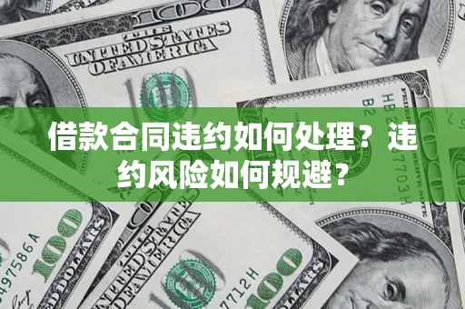 武汉借款合同违约如何处理？违约风险如何规避？
