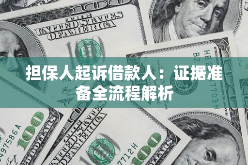 武汉担保人起诉借款人：证据准备全流程解析