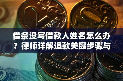 武汉借条没写借款人姓名怎么办？律师详解追款关键步骤与证据链构建