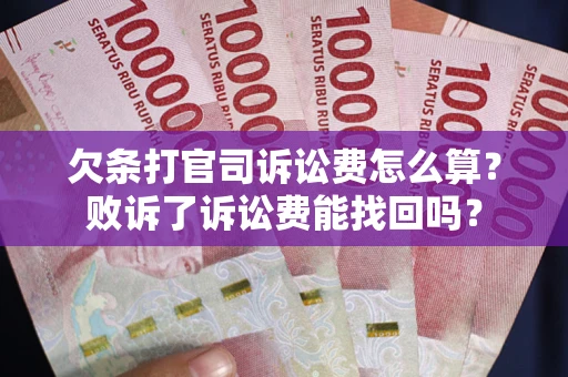 武汉欠条打官司诉讼费怎么算？败诉了诉讼费能找回吗？
