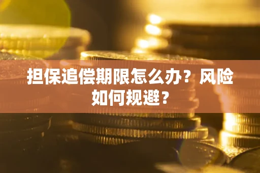 武汉担保追偿期限怎么办？风险如何规避？