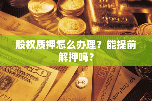武汉股权质押怎么办理？能提前解押吗？